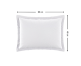 Taie d'oreiller Coton Blanc - 40x60 cm