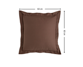 Taie d'oreiller Coton Taupe - 63x63 cm
