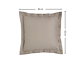 Taie d'oreiller Coton Vison - 63x63 cm