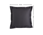 Taie d'oreiller Coton Zinc - 63x63 cm