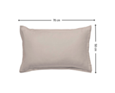 Taie d'oreiller satin Beige - 50x70 cm