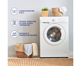 Taie d'oreiller satin Blanc - 50x70 cm