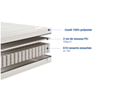 Matelas Adam - 90x200 cm