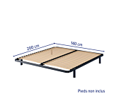 Sommier 20 lattes - 140x200 cm