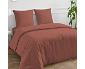 Housse de couette Coton Terracotta - 140x200 cm