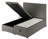 Lit Coffre Cassia Gris - 160x200 cm