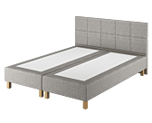 Boxspring Coventry Merlot Gris - 90x190 cm