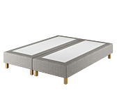 Boxspring Coventry Merlot Gris - 90x190 cm