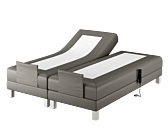 Boxspring Eton Electrique Cabernet Anthracite - 140x190 cm