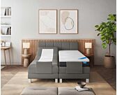 Boxspring Eton Electrique Cabernet Anthracite - 140x190 cm