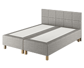 Boxspring Forbes Merlot Gris - 90x200 cm