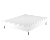 Lit German Blanc - 140x190 cm