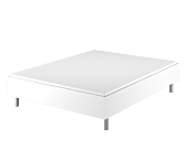 Lit German Confort Blanc - 140x190 cm