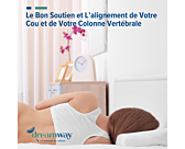 Oreiller Memo Vegetal Ergonomique - 40x60 cm