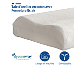 Oreiller Memo Vegetal Ergonomique - 40x60 cm