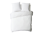 Housse de couette Percale Blanc - 240x260 cm