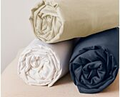 Drap-housse Satin Blanc Bonnet 35 - 140x200 cm