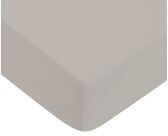 Drap-housse Percale Gris Clair Bonnet 35 - 140x200 cm