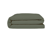 Housse de couette Coton Kaki - 140x200 cm