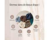 Drap-housse Coton Taupe Bonnet 30 - 180x200 cm