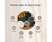 Drap-housse Coton Curry Bonnet 30 - 90x190 cm
