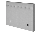 Tête de lit Kalmia Ashgrey 160 - H120 cm
