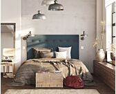 Tête de Lit Kalmia Bleu 160 - H120 cm