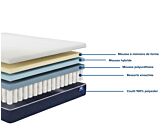Matelas Flora - 90x200 cm 
Mousse Hybride 
Mousse à mémoire de forme 