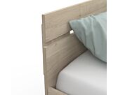 Lit Michigan Chêne - 140x200 cm