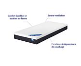 Matelas Ressorts ensachés Mistral 120x190 cm 
