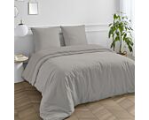 Drap-housse Percale Gris Clair Bonnet 35 - 140x200 cm