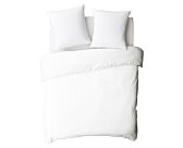 Drap-housse Satin Blanc Bonnet 35 - 140x200 cm