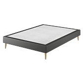 Sommier Tapissier Cirse Deco Noir - 140x200 cm