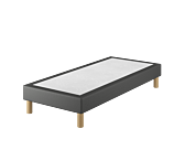 Sommier Tapissier Calla Deco Noir - 80x200 cm