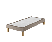 Sommier Tapissier Cirse Deco Taupe - 120x190 cm