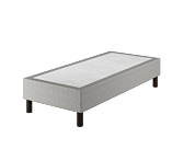 Lot de 4 pieds cylindriques Wengé - H20 cm