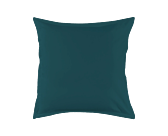 Taie d'oreiller Coton Pétrole - 63x63 cm