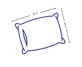 Taie d'oreiller Coton Zinc - 50x70 cm