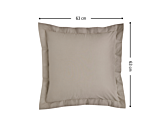 Taie d'oreiller Coton Vison - 63x63 cm