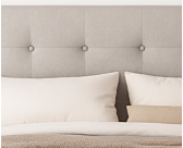 Tete de lit Zeliz gris 115h 160cm 