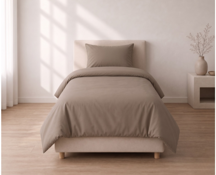 Housse de couette Percale 80 fils Cashmere - 140x200 cm