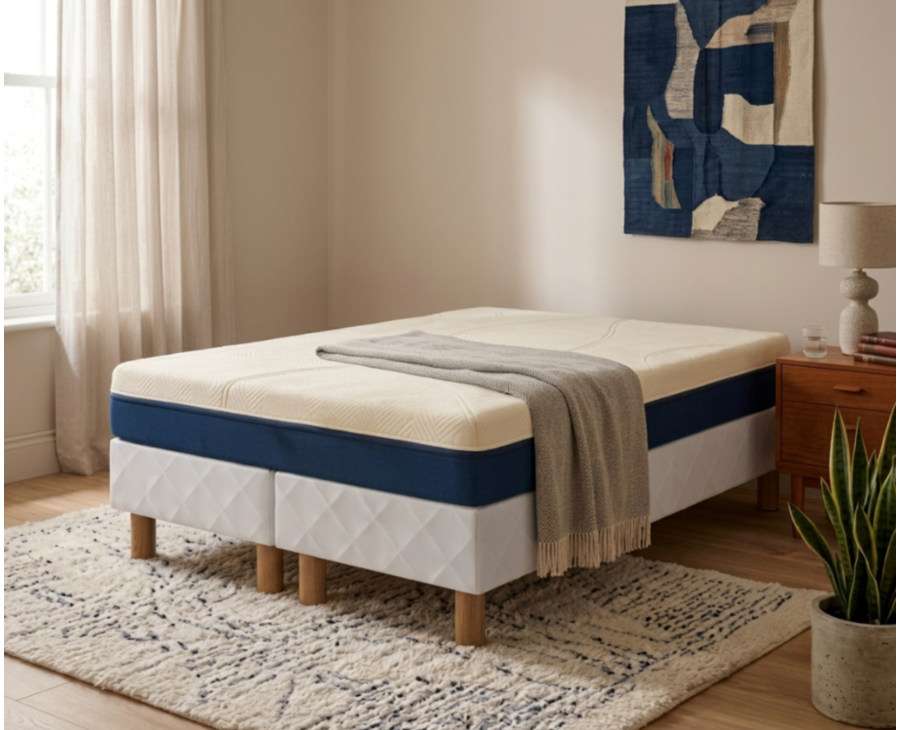 Ensemble matelas Aurore / sommier Cirse - (x2) 80x200cm - 160x200 cm