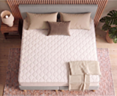 Ensemble literie Leon - gris - (x2) 90x200 cm (180x200 cm) 