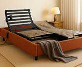 Sommier Sommeil Plus terre de sienne  - 140X190 cm