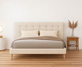Tête de lit Zélie Beige 140cm - H115