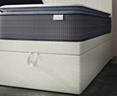 Lit Coffre Cassia Bouclé Blanc - 180x200 cm