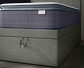 Lit Coffre Cassia Gris - 160x200 cm