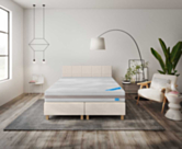 Boxspring Dayton Merlot Ecru -  180x200 cm