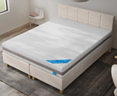 Boxspring Dayton Merlot Ecru -  180x200 cm