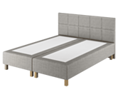 Boxspring Dayton Merlot Gris - 160x200 cm